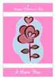 Top and Bottom Valentine Vertical Rectangle Favor Tag 1.875x2.75